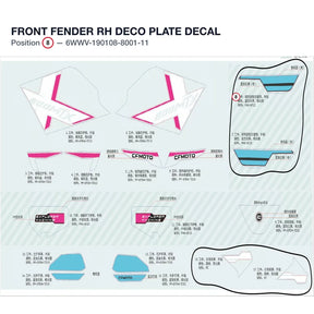 FRONT FENDER RH DECO PLATE DECAL product image