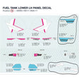 FUEL TANK LOWER LH PANEL DECAL product image