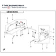 T-TYPE BUSHING M6x14 product image