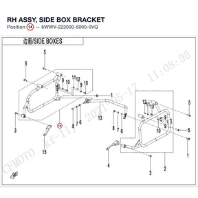 RH ASSY, SIDE BOX BRACKET product image