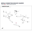 MIDDLE CONNECTING BRACKET, BUMPER product image