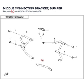 MIDDLE CONNECTING BRACKET, BUMPER product image