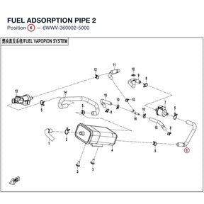 FUEL ADSORPTION PIPE 2 product image
