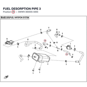 FUEL DESORPTION PIPE 3 product image