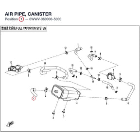 AIR PIPE, CANISTER product image
