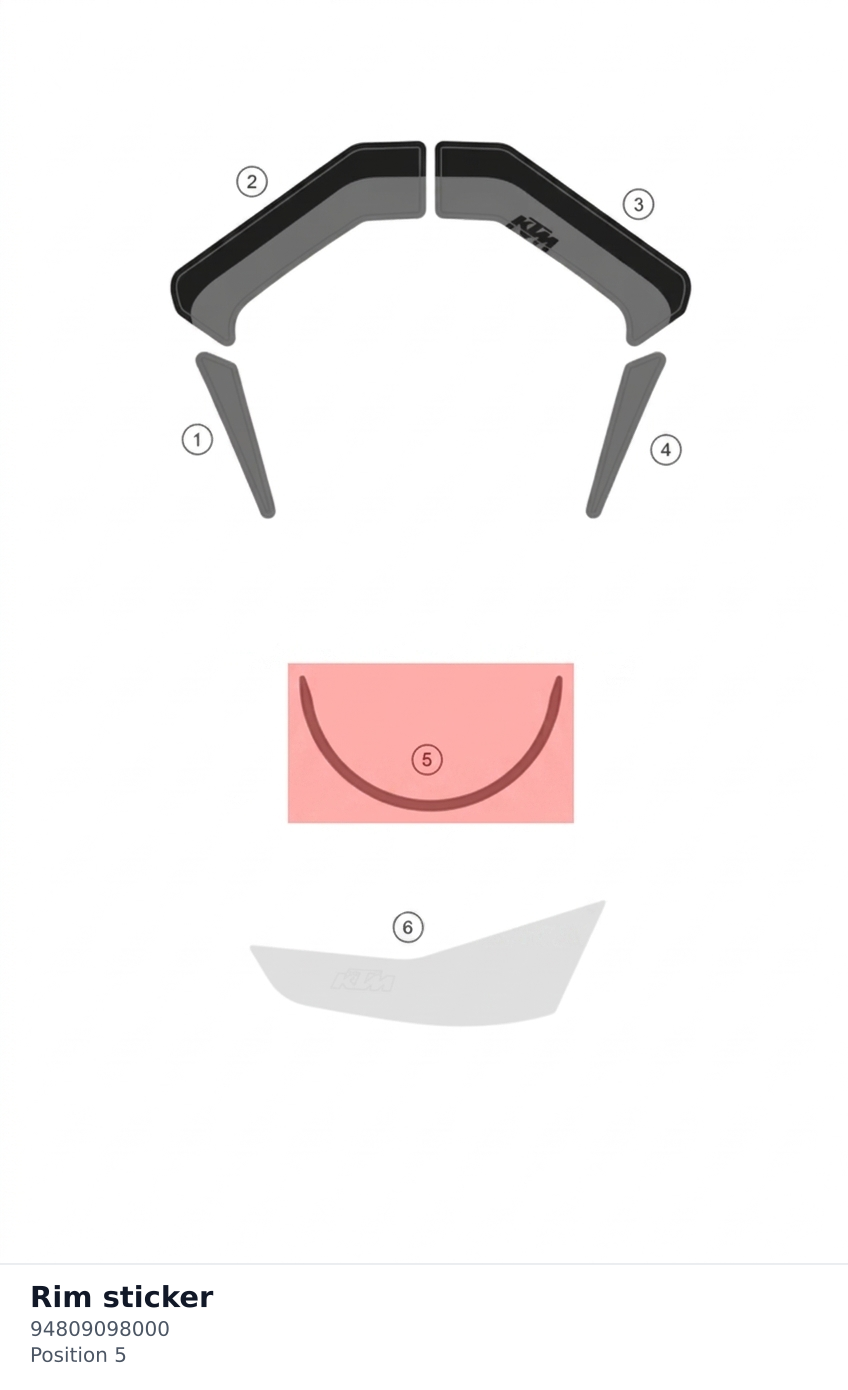 Diagram preview: Rim sticker (94809098000)