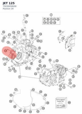 Diagram preview: JET 125 (75030058000)