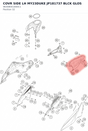 Diagram preview: COVR SIDE LH MY23DUKE JP181737 BLCK GLOS (96308041000C1)