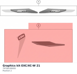 Diagram preview: Graphics kit EXC/XC-W 21 (79708199000)