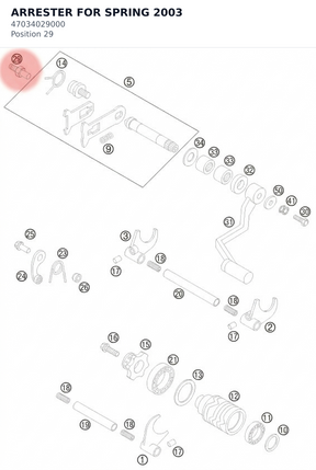Diagram preview: ARRESTER FOR SPRING       2003 (47034029000)