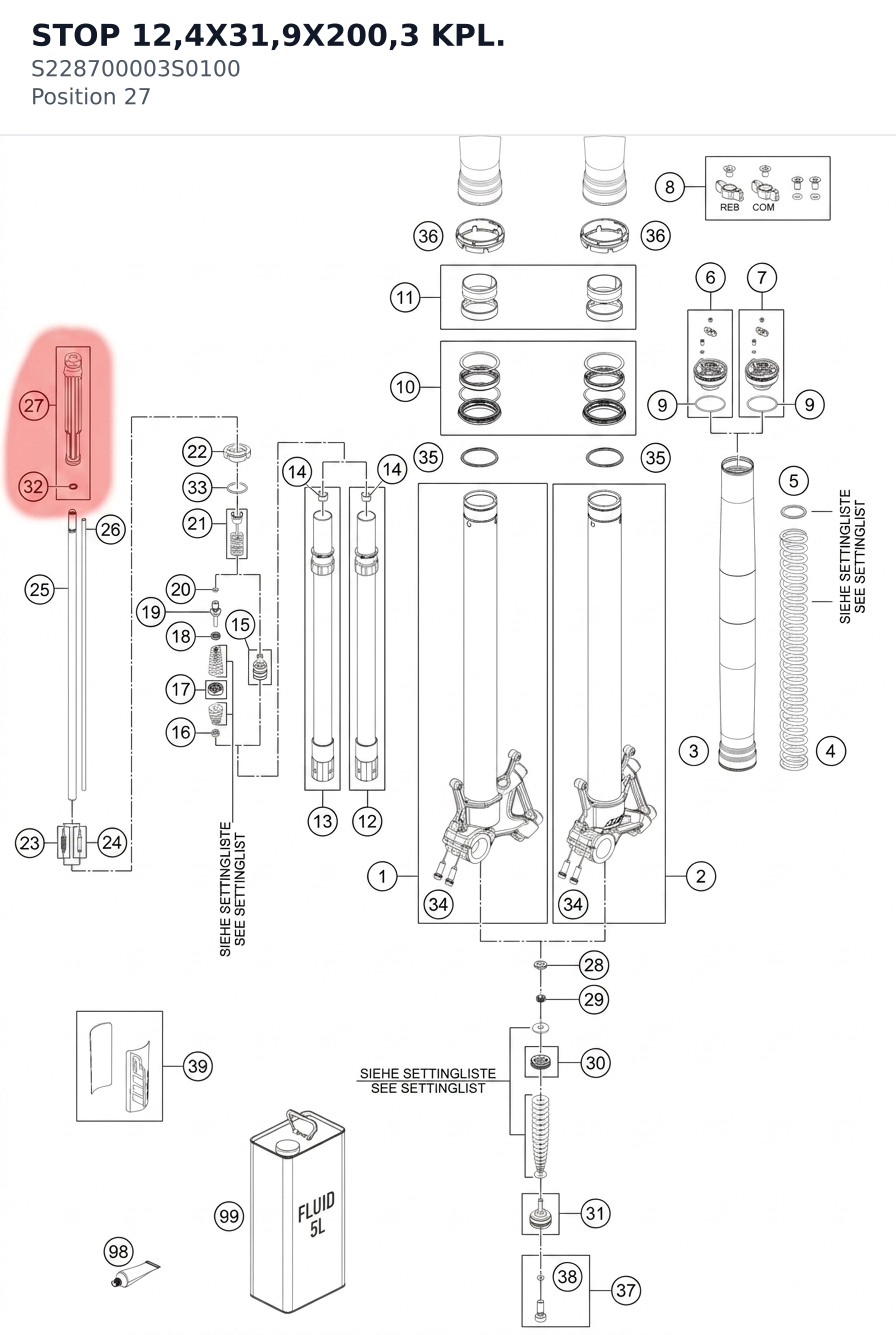 Diagram preview: STOP 12,4X31,9X200,3 KPL. (S228700003S0100)