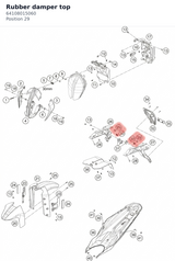 Diagram preview: Rubber damper top (64108015060)