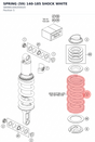 Diagram preview: SPRING (59) 140-185 SHOCK WHITE (S80981000200020)
