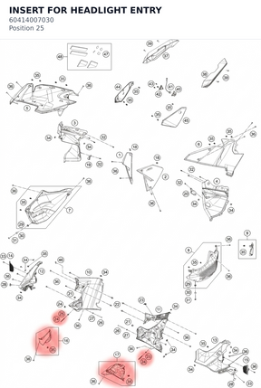 Diagram preview: INSERT FOR HEADLIGHT ENTRY (60414007030)