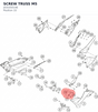 Diagram preview: SCREW TRUSS M5 (J031050146)