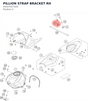 Diagram preview: PILLION STRAP BRACKET RH (94507057020)