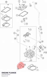 Diagram preview: ENGINE FLANGE (A46036039000)