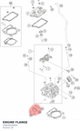 Diagram preview: ENGINE FLANGE (A46036039000)