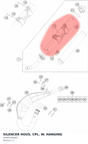 Diagram preview: SILENCER HOUS. CPL. W. HANGING (54805183085)