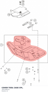 Diagram preview: COVER TOOL CASE CPL. (76412099142)