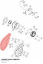 Diagram preview: gasket cover magneto (96230040000)