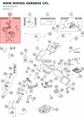 Diagram preview: MAIN WIRING HARNESS CPL. (60311075333)