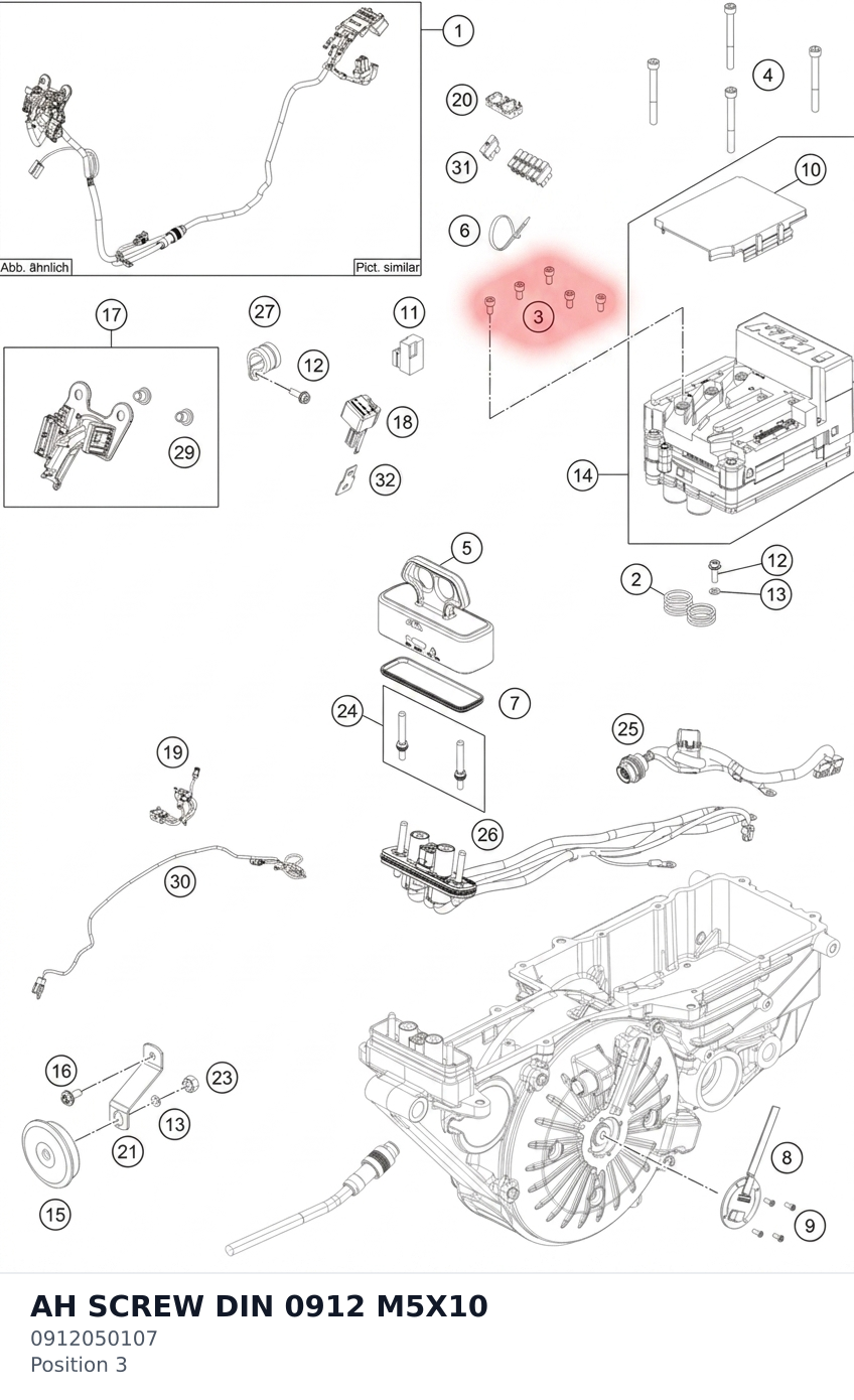 Diagram preview: AH SCREW DIN 0912 M5X10 (0912050107)