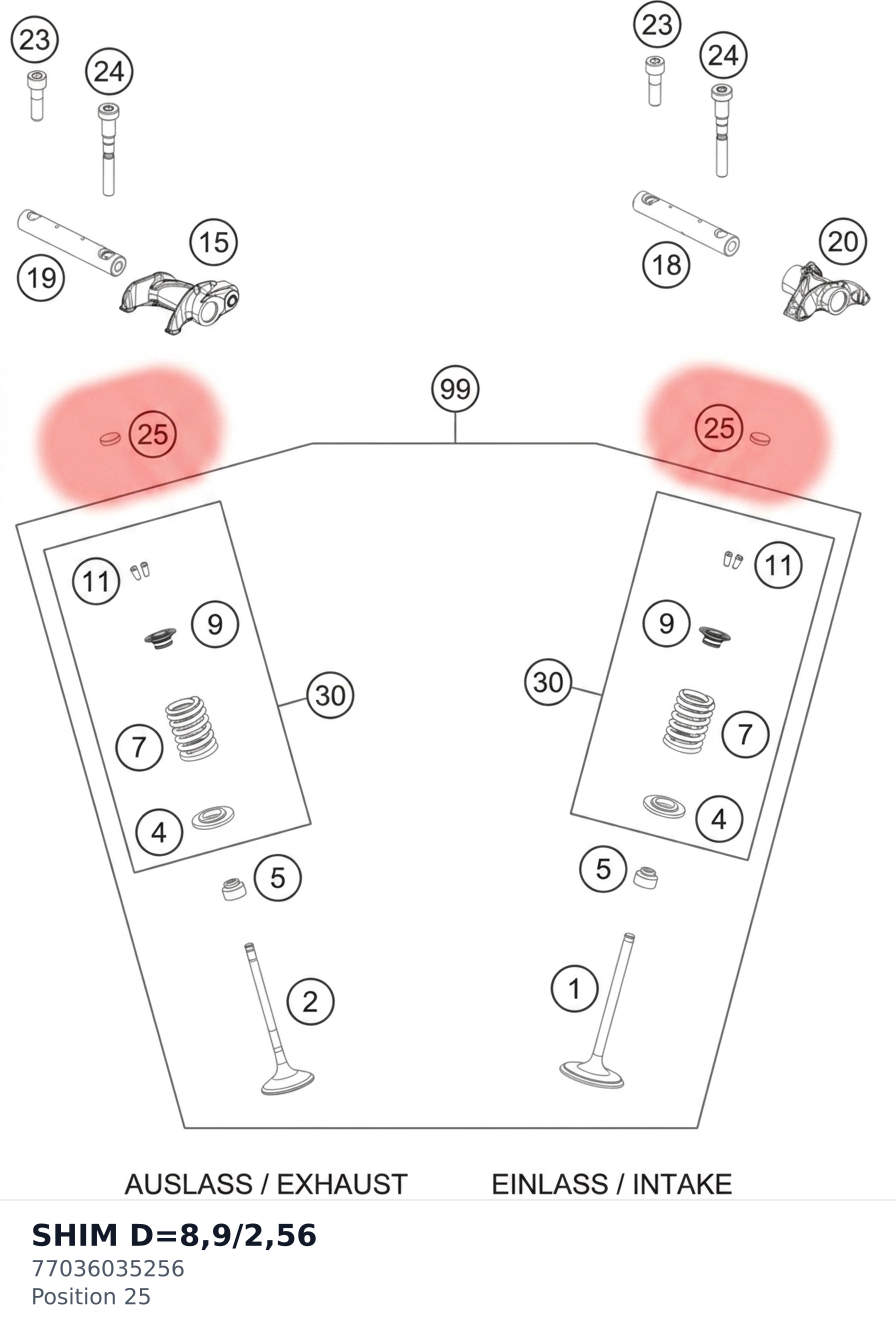 Diagram preview: SHIM D=8,9/2,56 (77036035256)