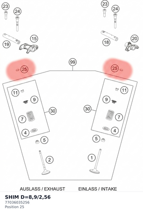 Diagram preview: SHIM D=8,9/2,56 (77036035256)