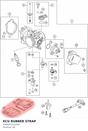 Diagram preview: ECU RUBBER STRAP (A46041031050)