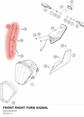 Diagram preview: FRONT RIGHT TURN SIGNAL (94514026000)