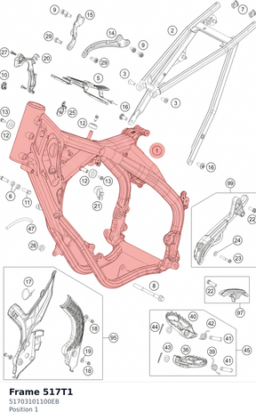 Diagram preview: Frame 517T1 (51703101100EB)