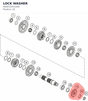 Diagram preview: LOCK WASHER (A64033031000)