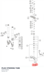 Diagram preview: PLUG STEERING TUBE (90501046000)