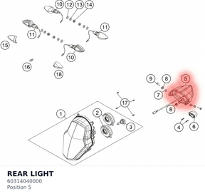 Diagram preview: REAR LIGHT (60314040000)
