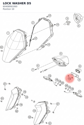 Diagram preview: LOCK WASHER D5 (60408061060)