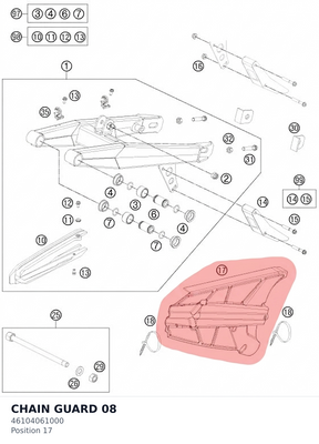 Diagram preview: CHAIN GUARD                 08 (46104061000)