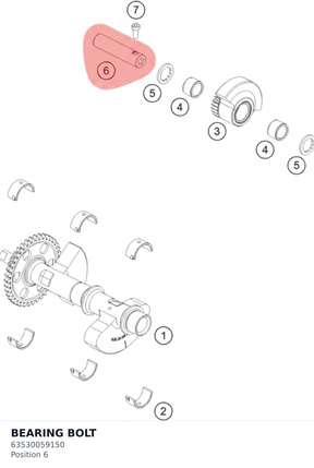 Diagram preview: BEARING BOLT (63530059150)