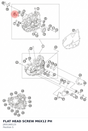 Diagram preview: FLAT HEAD SCREW M6X12 PH (J005160123)