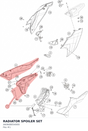 Diagram preview: RADIATOR SPOILER SET (A60608054000)