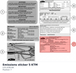 Diagram preview: Emissions sticker 5 KTM (LI21-636-6A)
