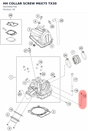 Diagram preview: HH COLLAR SCREW M6X75 TX30 (0025060756)