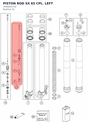 Diagram preview: PISTON ROD SX 65 CPL. LEFT (35480551S5)
