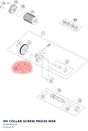 Diagram preview: HH COLLAR SCREW M6X30 WS8 (J028060303S)