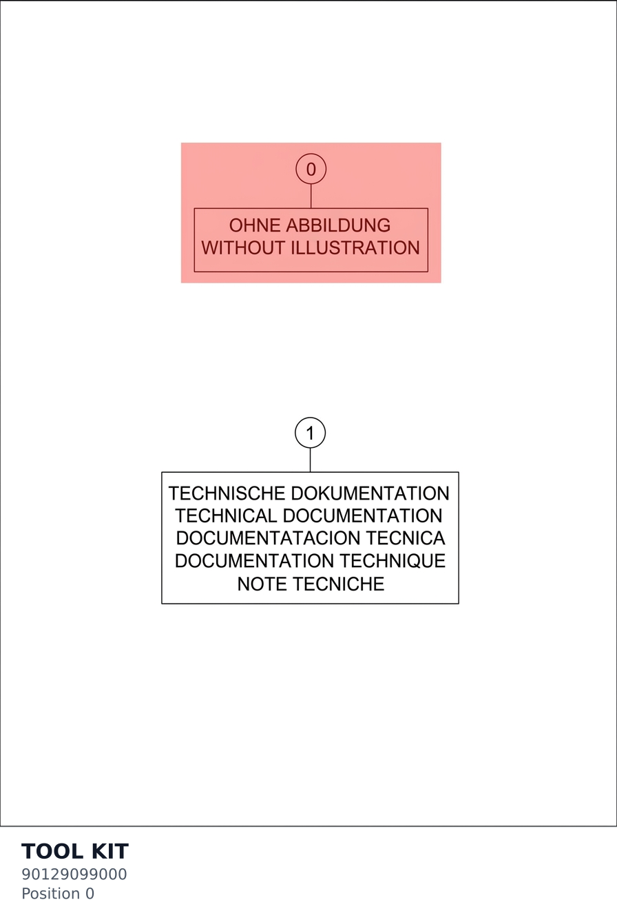 Diagram preview: TOOL KIT (90129099000)
