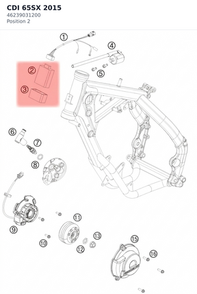 Diagram preview: CDI 65SX                 2015 (46239031200)