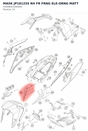 Diagram preview: MASK JP181255 RH FR FRNG ELE-ORNG MATT (93008001000EB1)