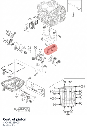 Diagram preview: Control piston (C90038128000)