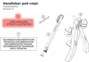 Diagram preview: Handlebar pad cmpl. (79102002044)
