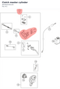 Diagram preview: Clutch master cylinder (A63402030144)